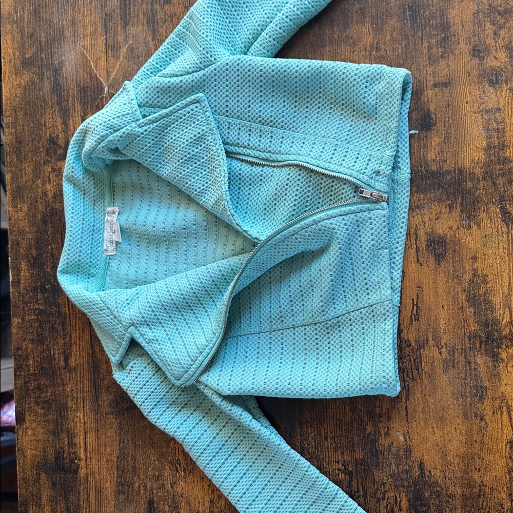Knitworks Turquoise Textured Jacket